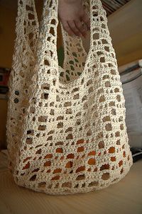 Crochet Shopping Bag by Emiko Kamata (鎌田恵美子)