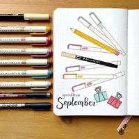 Fenke - Bullet journal on Instagram: “I’m going to include next week into my October theme, so time to say goodbye to September! 🙉 Do you see a likeness between the spread and…”