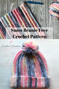 The Snow Beanie Crochet Pattern - Crochet it Creations