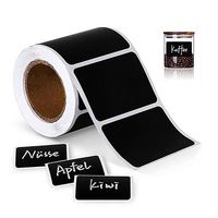 Self Adhesive Sticky Black Labels Roll | A Lot Mall