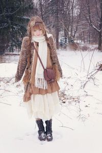 Cute outfit, but check out that hair.