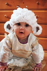 3 to 6m Farm Animal Baby Sheep Beanie, White Infant Lamb Hat Baby Costume Prop, Crochet Baby Girls and Boys Shower Gift, Clothing for Babies by BabaMoon on Etsy https://www.etsy.com/uk/listing/64829569/3-to-6m-farm-animal-baby-sheep-beanie