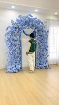 2024 New Trending Backdrop,Setup in 3 minute! Get it here and make your event unforgettable!💖💖 All floral archs are handmade.