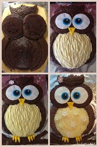 Owl birthday cake for my two year old daughter