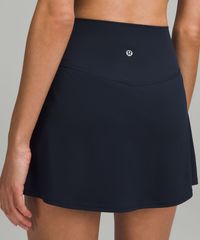 Get The Buttery-Softness Of Lululemon Align In A Skirt. Powered By Nulu Fabric And Made With A Built-In Shorts Liner, Your Poses And Postures Have Never Felt So Free. Designed For Yoga. High Rise:skirt Length Is Measured At The Centre Front, From The Top Of The Waistband To The Hem:skirt Length By Size: 0-2: 13.5", 4-6: 14", 8-10: 14.5", 12-14: 15":liner Length For All Sizes: 3". Stash Your Stuff In The Side Drop-In Pockets On The Short Liner. Waistband Lies Flat And Wont Dig In. | lululemon Align™ High-Rise Skirt