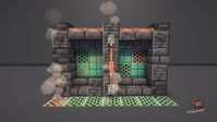 Minecraft steampunk inspired copper and deep slate wall