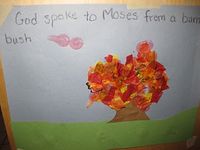 Moses and the burning bush