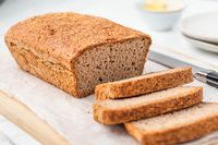 Make this gluten-free Buckwheat Bread with buckwheat flour. It's a great loaf bread — delicious with salted butter or a little jam. This is a great bread for beginner bread bakers!