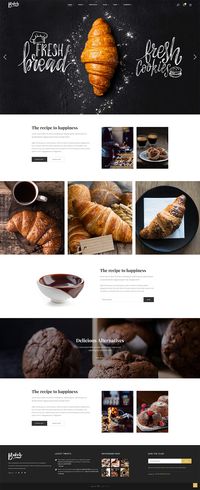 Present every aspect of your pastry shop with Baker WordPress theme.   #wordpress #webdesign #layout #theme #template #design #baker #bakery #pastry #cake #cakeshop #bistro #food #patisserie #bread #cupcake #muffin #recipe