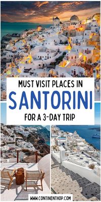 Make the most of your 3-day trip to Santorini with our guide to the must-visit places! From stunning beaches to charming towns, discover the top spots that should be on your bucket list. Perfect for those planning a quick but amazing Greek adventure. Click through for an easy-to-understand guide or save this pin for later inspiration!