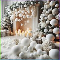 Have snowballs ALL OVER the house like this. A world of snowballs!