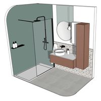 Comment aménager une petite salle de bains semi-ouverte ?