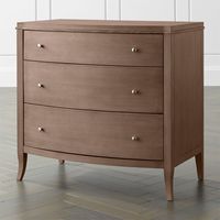 Shop Colette Driftwood 3-Drawer Chest. Three large-sized drawers stack in perfect symmetry in this classic dresser. Designed by Blake Tovin, the Colette 3-Drawer Chest is a Crate and Barrel exclusive.