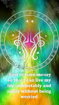 not a "money sigil", but "to live comfortably without being worried."