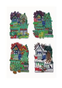 Janet Browne Textiles - Allotments, gardens and hens