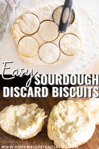 Easy Sourdough Discard Biscuits {Buttery and Flaky} - Hopewell Heights