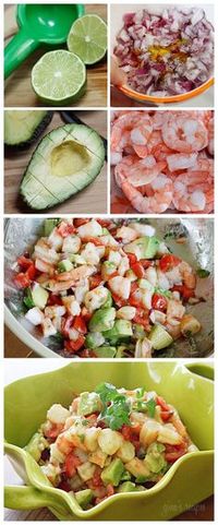 zesty lime, shrimp, and avocado salad - Whole30 friendly