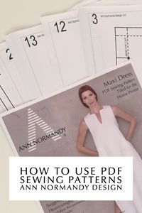 Do you want to learn how to use PDF Sewing Patterns? I’ve had many new clients that love the Ann Normandy Design sewing pattern collection, but haven’t used PDF sewing patterns before and don’t know where to begin. This video will take you through the motion of purchasing an Ann Normandy Design PDF Sewing Pattern and the next steps on how to use it. #sewing #sewingtutorials #sewingtips #sewinghacks #beginnersewingprojects #annnormandydesign