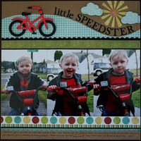 Cute "Little Speedster" Scrapping Layout...C Chace - twopeasinabucket.