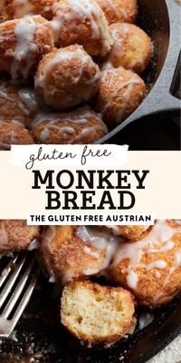 Gluten-Free Monkey Bread - Sweet, Gooey, and Irresistible! Indulge in our Gluten-Free Monkey Bread, a pull-apart treat layered with soft dough, cinnamon, sugar, and butter. Baked to golden perfection, this gooey delight is perfect for sharing or savoring solo. Transform any moment into a sweet celebration with this guaranteed crowd-pleaser!