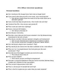 Well over 100 interview questions covering officer duties, agricultural education and FFA knowledge, and more!  This list of potential questions can make running officer interviews a breeze!