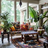 13 Boho SunRoom Ideas for a Cozy and Vibrant Space - DreamyHomeStyle