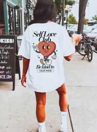 Self Love Club Shirt Comfort Colors® Trendy Mental Health Shirt Be Kind to Your Mind Retro Self Care Tee Love Yourself Oversized T Shirt Please read before placing your order 1. All our apparel is GENDER NEUTRAL / UNISEX. The relaxed fit is flattering for all bodies. 2. Refer SIZE CHART for measurements. Upsize for oversized looks. 3. This is a Comfort Colors Unisex Tee - 100% soft washed cotton, garment dyed 4. COLORS may vary slightly due to different screen resolutions and brand of apparel av