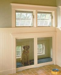 Built in house for the pooch!