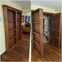 turn a closet into a bookshelf