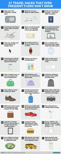 27 game-changing travel hacks every frequent flier should know! #TammySearle #TammyAndFriends (scheduled via http://www.tailwindapp.com?utm_source=pinterest&utm_medium=twpin&utm_content=post30870980&utm_campaign=scheduler_attribution)