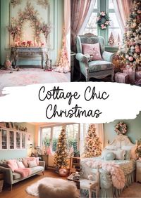 Dishfunctional Designs: A Beautiful Pastel Cottage Chic Christmas