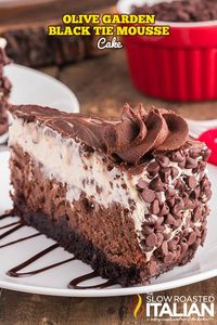 Black Tie Mousse Cake (Olive Garden Copycat!) - The Slow Roasted Italian