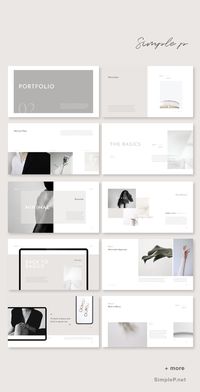 Simple & Minimal & Basic Presentation Template #ppt #powerpoint #basic #simple #minimal #portfolio #branding #brand #guideline #powerpoints #presentation #template #templates #pitchdeck #simplep #AD