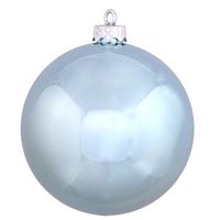 Vickerman Ball Ornament Set. These ornaments are made from shatterproof plastic and feature a secure cap for reliable hanging.