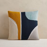 Crewel Outlined Shapes Pillow Cover | West Elm