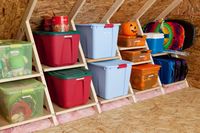 Attic storage idea, organization inspriation