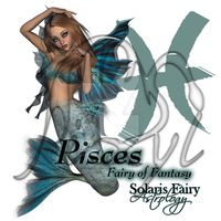 Solaris Fairy Astrology Pisces merchandise commissioned art SFA Pisces