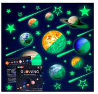 Glow in The Dark Stars and Planets Wall Stickers Solar System Wall Stickers Glow In Dark Room Stickers Wall Stickers Kids Room Decor