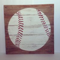 Baseball wood pallet sign by TheCreativePallet on Etsy