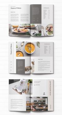 Modern Cookbook Template InDesign. 18 Pages.