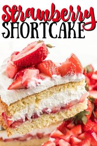 An amazing strawberry shortcake recipe that is perfect for summer celebrations. Learn how to make the best strawberry shortcake ever. #strawberryshortcake #strawberryshortcakerecipe #strawberrycake #strawberrydesserts #cakerecipes #summerrecipes #amandascookin