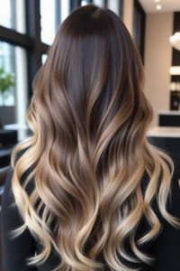 Discover the magic of heavy highlights on dark hair! 🌟 Elevate your style with vibrant pops of color that accentuate your locks beautifully. From subtle sophistication to bold statements, find your perfect hue here. 💇‍♀️ #HairGoals #HairColor #DarkHair #Highlights