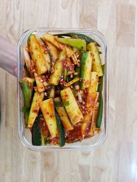 Hobak Kimchi (호박김치) is an amazing Korean zucchini side dish that goes especially well with KBBQ! Hobak actually translates to "squash" so it usually covers pumpkin, zucchini, or yellow squash dishes. Similar to other kimchi ferments, this dish is best enjoyed after a few weeks of fridge time, but you can consume it immediately if you'd like a "fresh" taste. I would recommend using a zucchini with fewer seeds if possible because the firmer parts are more enjoyable (at least to me!) This…