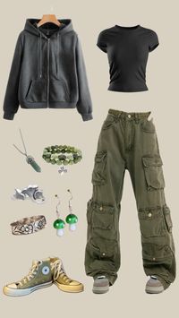 This literally my everyday outfit, I love the green converse so much and the olive green color in general.