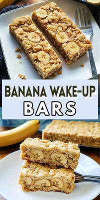 Ingredients: 1/2 cup peanut butter 1/2 cup brown sugar 1/4 cup butter 1 egg 1 teaspoon vanilla extract 1 mashed banana 1 cup rolled oats 1/2 cup all-purpose flour 1/4 cup wheat germ (or 2 tablespoons flax seed meal as a substitute) 1/2 teaspoon baking soda  #Banana #Bars #Quickandeasyrecipe