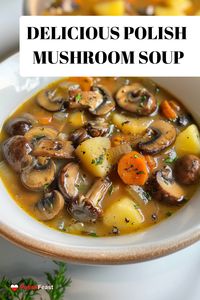 This traditional Polish mushroom soup is hearty, flavorful, and perfect for any special occasion. Enjoy it as a starter or a main course.