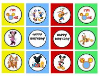 Mickey Mouse Clubhouse Cupcake Topper Printables - The Kreative Life