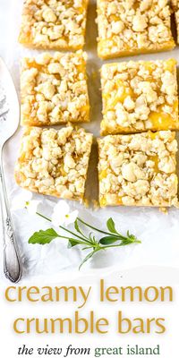 Creamy Lemon Crumble Bars