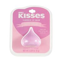 Enjoy the cookie and cream flavor of this Hershey Kisses Flavored Lip Balm. Contained in a cute, kiss shaped container, the flavored lip balm will fit in your pocket and is perfect for everyone.