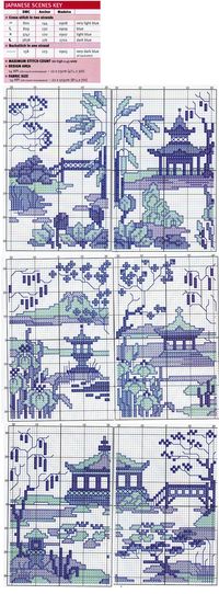 Cross Stitch Card Shop   blue  willow     8 of 8